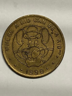 1990 WHERE A KID CAN BE A KID CHUCK E CHEESE TOKEN | eBay