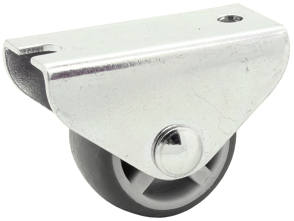 4 x Vollgummi Bettkasten Möbel Laufrolle Ø 50 mm Parkett Laminat Rollen 50 KG - Bild 3 von 4