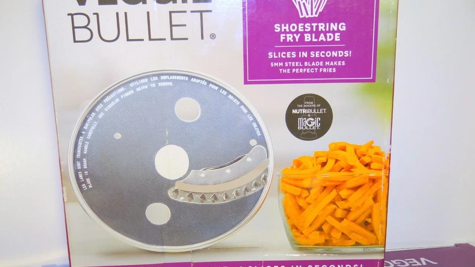 Veggie Bullet BLADES Ribbon Shoestring Fry UDON Spiralizer 2C Brush Cases VB-102 - Image 4 of 4