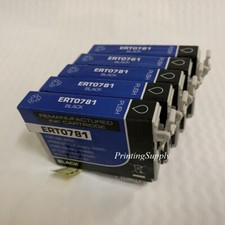5PK BK Ink For Epson 78 781 Stylus Photo R260 R280 R380 RX580 595 680 Artisan 50