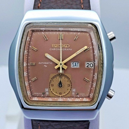 SEIKO MONACO FLYBACK Chronograph 7016-5020 Automatic Day/Date Mens Vintage  Watch | eBay