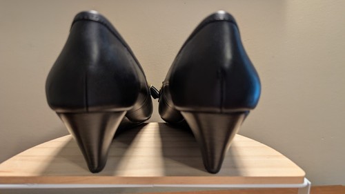 Lauren Ralph Lauren Bess Wedge Heel Shoes Women’s Black Tassel Shoe Size 7B - Picture 9 of 21