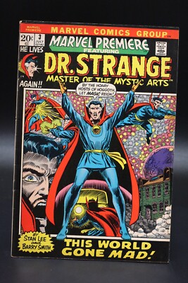Marvel Premiere (1972) #3 Barry Windsor-Smith Art Doctor Strange Starts FN-