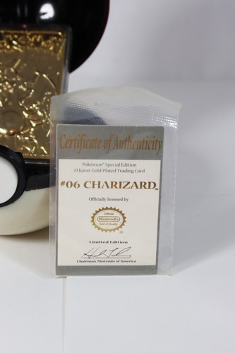 Charizard 23K Gold Plated Trading Card Pokemon Ball 1999 Burger King 2011 Zekrom - Bild 3 von 14