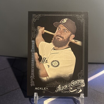 2015 Allen & Ginter X Black Dustin Ackley 10th Anniversary Mariners #205