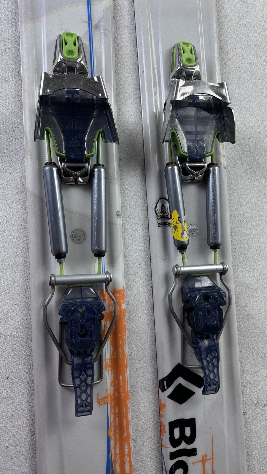 Black Diamond Megawatt Telemark Powder Skis 188 With BD 01 Bindings
