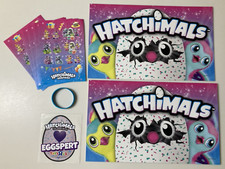Hatchimals Lot: Eggspert Event Sticker, TRU Signs, 10 Sticker Sheets, Wristband