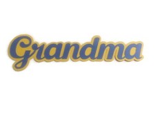 Grandma Cardstock Words with Backgrounds Die Cuts Scrapbook Cards 6 Pieces