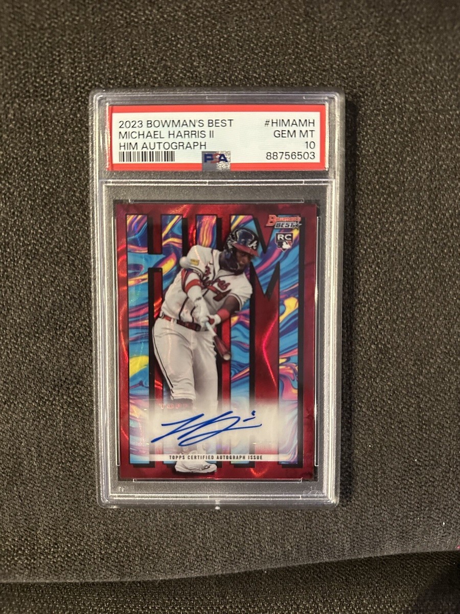 2023 Bowman's Best Michael Harris II RC HIM Auto 5/10 PSA 10