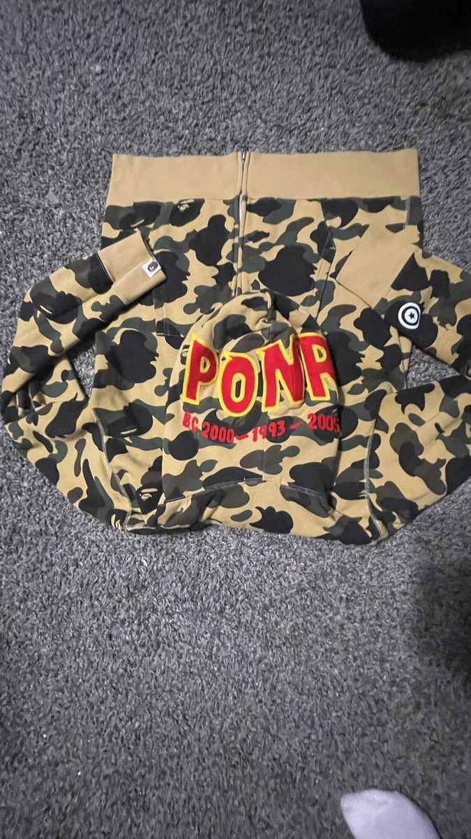 BAPE A Bathing Ape 1st Camo PONR Shark Full Zip Hoodie Japan BAPE A Bathing Ape 1st Camo PONR Shark Full Zip Hoodie Japan
