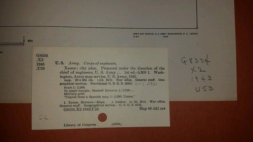 1943 US Army Karte Xauen Marokko - Picture 3 of 6