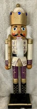 Soldier Guard nutcracker 15” Tall White Wooden