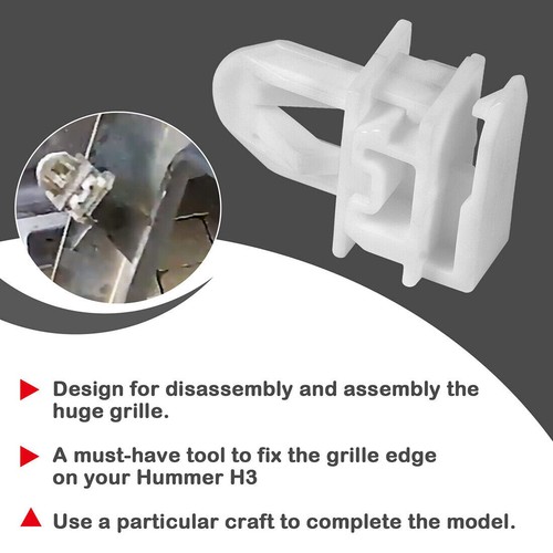 11561829 Grille Retainer Clip Accessories for Hummer H3 2006-2010 H3T 2009-2010 - Picture 5 of 14