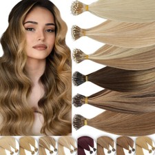 Nano Ring Link Hair Extensions Invisible Nano Micro Beads Tip Real Human Hair 1g