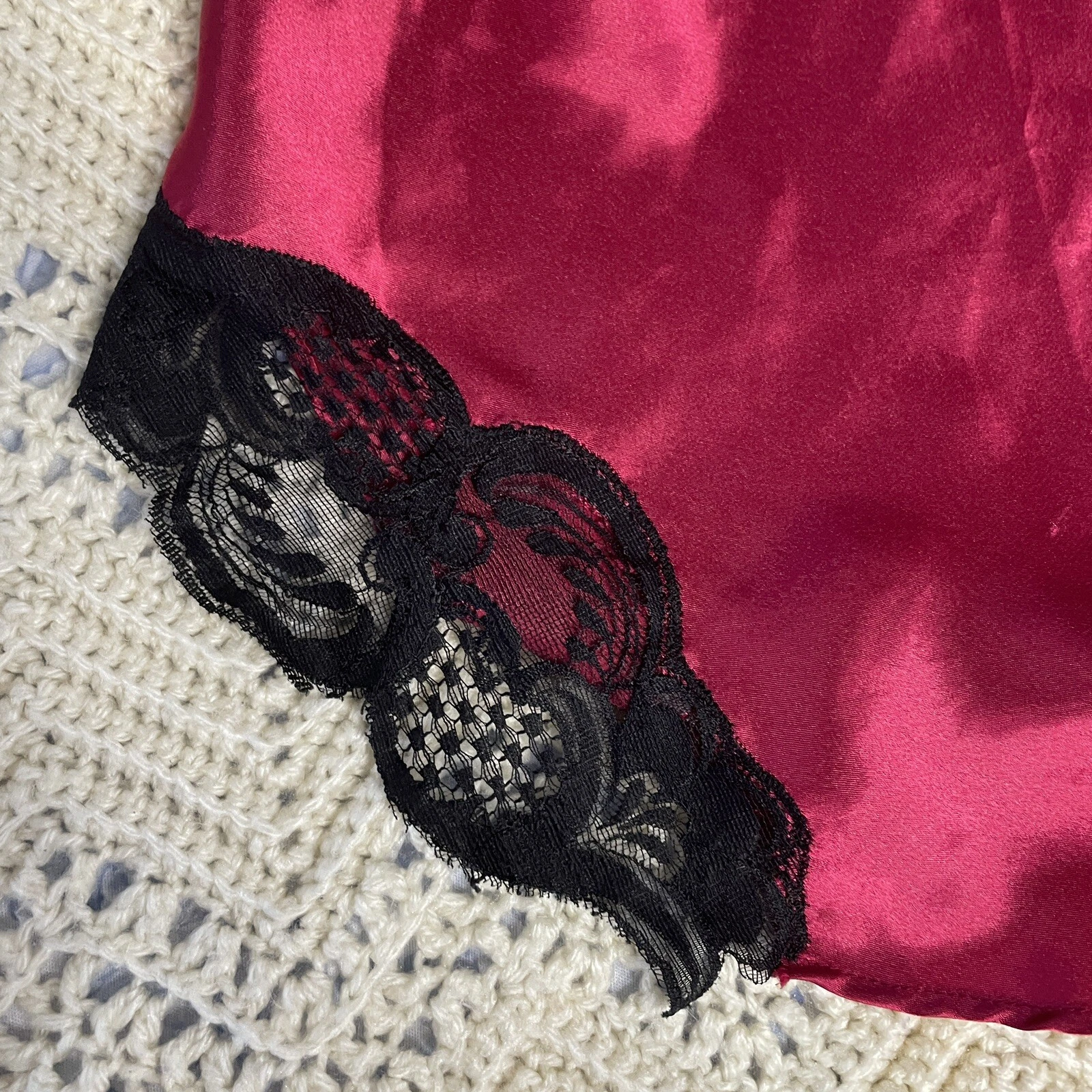 UNDERCOVER Camicia vintage grande Victoria's Secret slip abito etichetta oro civettuola notte