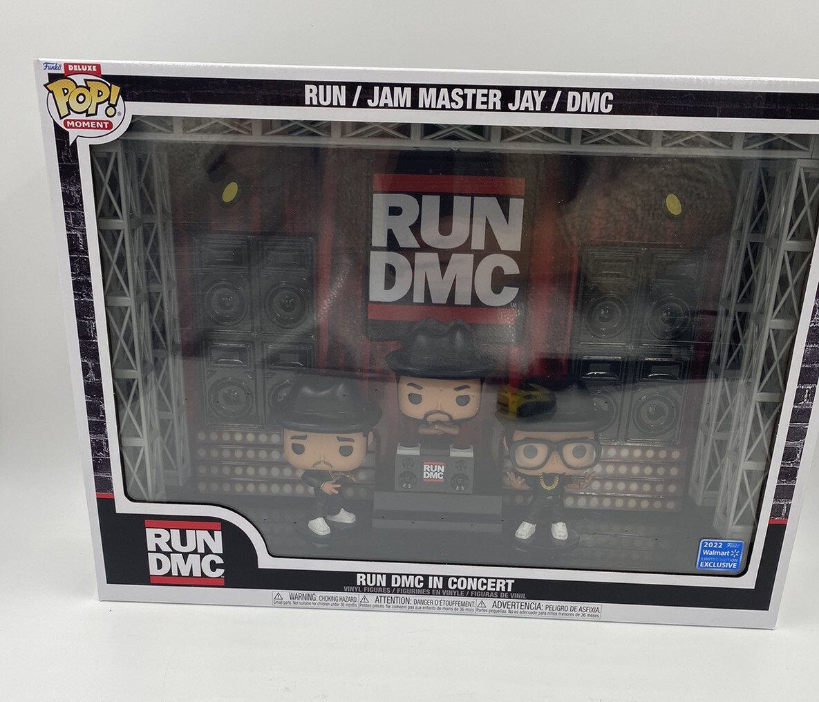Funko Pop! Deluxe RUN DMC in Concert Limited Edition New 3 Figures In Set