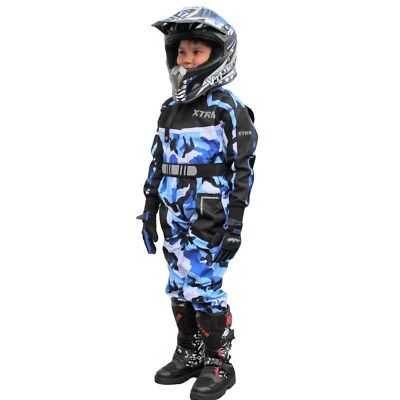 XTRM Kids Kart Suit Motocross Children MX Racing Junior Quad Bike Off Road Overalls
