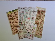Lot Of 7 New Christmas Scrapbooking Papercraft Supplies Craft