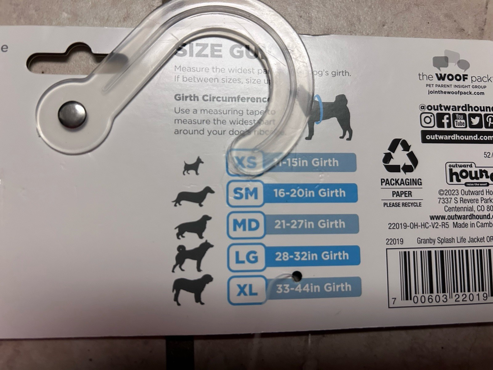 Outward Hound Dog Life Jacket Size Small SM  15-30 lbs  16-20” New!