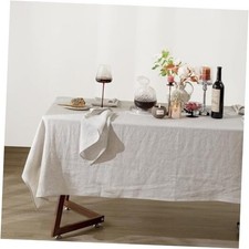 Linen Tablecloth 100 Pure Linen Table 108" x 60" Rectangular Natural Linen