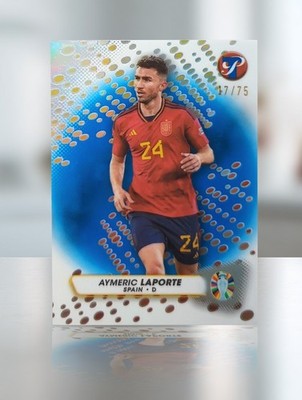 Aymeric laporte - Topps Pristine Road to UEFA EURO 2024 - /75 - #168 - Blue