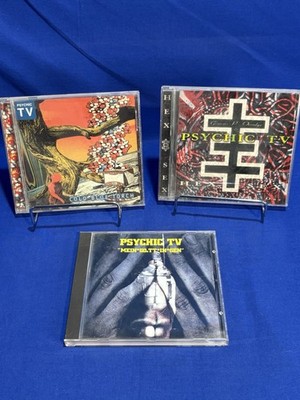 SUPER RARE! CD Lot Of 3 Psychic TV CDs Hex Sex Cold Blue Torch Mein*Go.TT*In*Gen