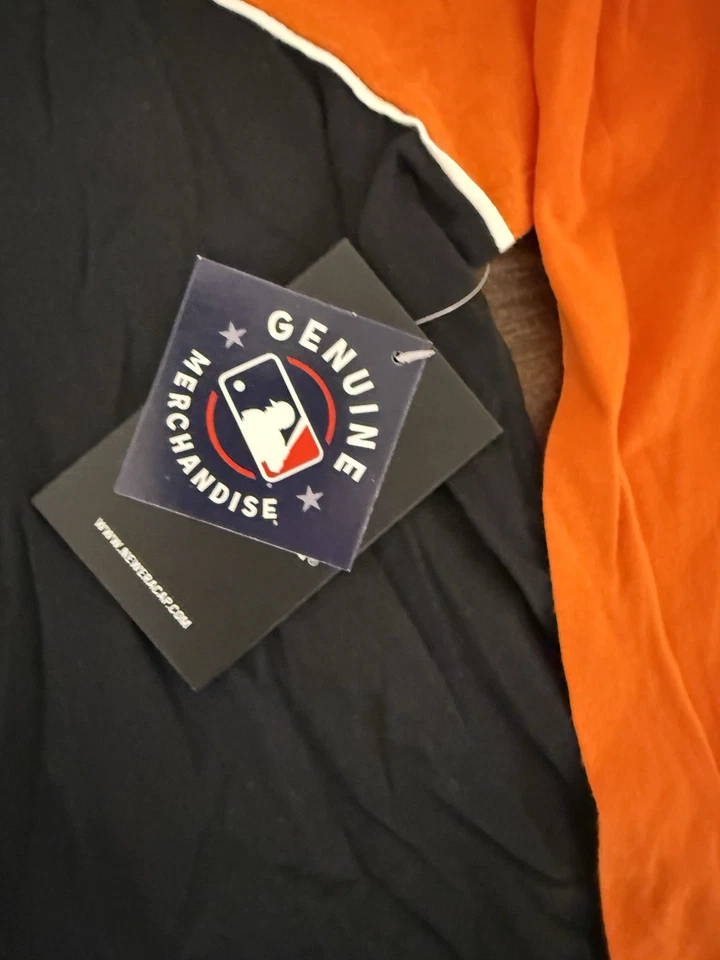 New Era San Francisco Giants MLB Baseball Black Orange T-Shirt Women’s XL 1X New - Image 3 of 4