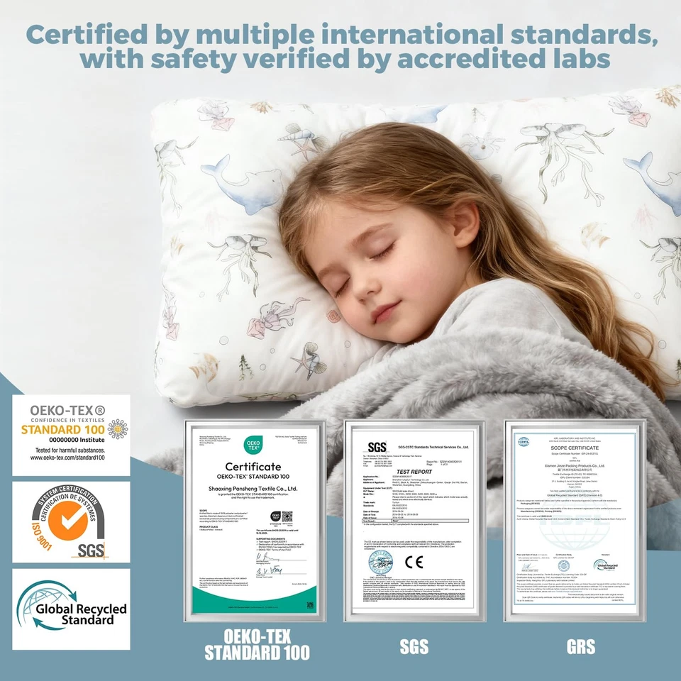 Almohada ajustable de látex para niños pequeños Talatex, látex natural y relleno de alta resistencia... Foto 3 de 4