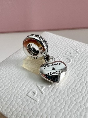 Pandora My Beautiful Wife Forever and Always Heart Locket Dangle
