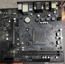 ASRock A520M-HVS AM4 M-ATX Motherboard Ryzen 3000/5000 Fully Tested IO Shield