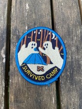 I Survived Camp Award Boy Scout Ghost Patch