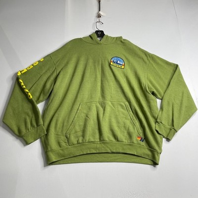 AVIATOR NATION Palm Tree Fest Aspen 2026 Hoodie Unisex Size XXL Green