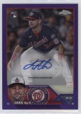 2023 Topps Chrome Update Purple Refractor 179/250 Jake Alu #AC-JAL Auto 2f9
