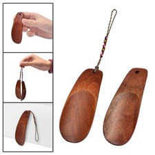 Wooden Shoe Horn, Dressing Aid, Shoe Spoon, Mini