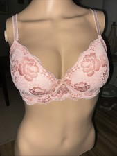 Felina F5826S2 Crossdye Pink Lace Underwire Contour Bra Sz 36C