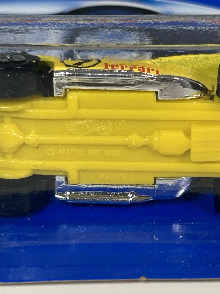 Tarjeta azul Hot Wheels Classic Ferrari Collector No 117 1991 con puntos de velocidad ~223 Foto 3 de 4