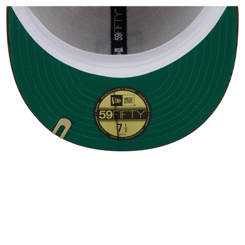 Men's New Era Cream/Brown San Diego Padres Two-Tone Corduroy 59FIFTY Fitted Hat - Picture 5 of 6