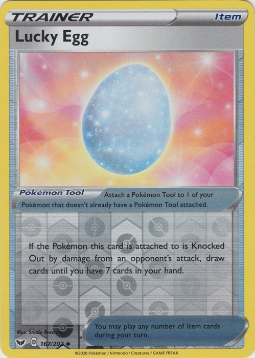 Lucky Egg - 167/202 - Uncommon - Reverse Holo (Near Mint) Sword & Shield Base Se