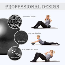 Soft Pilates Ball 9 Inch, Ideal Small Exercise Ball between Knee Squeeze for ...