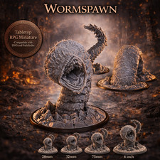 Wormspawn Miniature DND Monster RPG Figure Re...