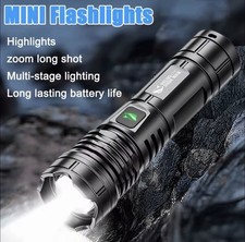 2000 Lumen Tactical Flashlight USB Rechargeable