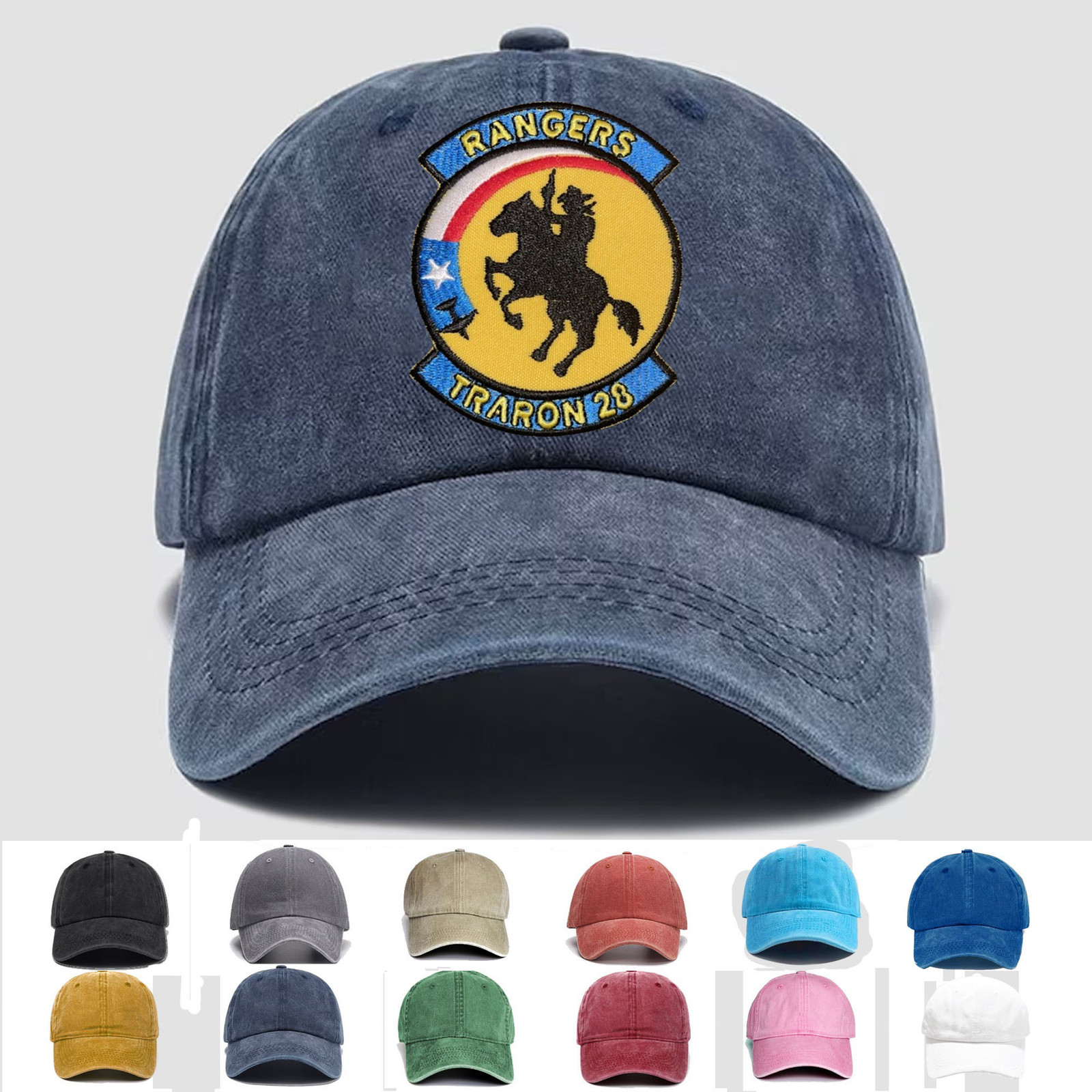 Custom Embroidered USN VT-28 Traron Twenty Eight Rangers, Trucker Hat, Gift Idea