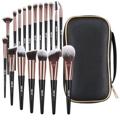 Makeup Brushes, 18 Pcs Professional Premium Synthetic Makeup Brush Set with Case
