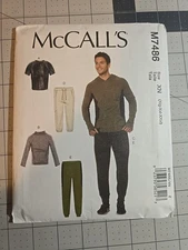 7486 McCall's Men's Tops and Pants Sewing Patterns - Size XL-XXXL New Uncut 