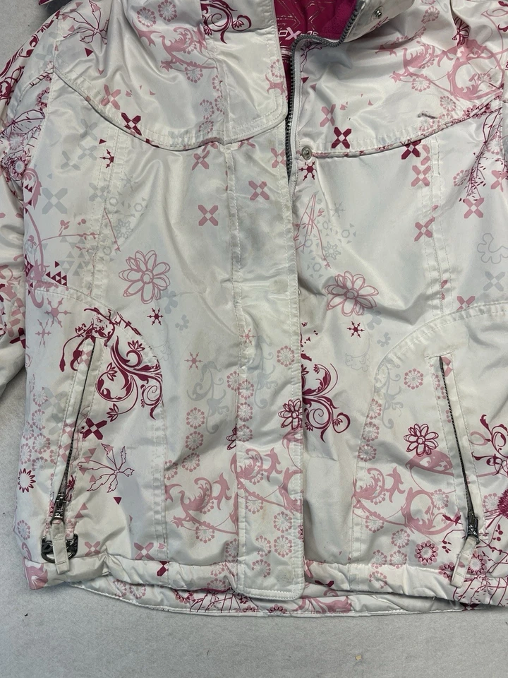 Chaqueta Abrigo Invierno Zero Xposure Niñas Mediana 10 12 Rosa Blanco Foto 2 de 4