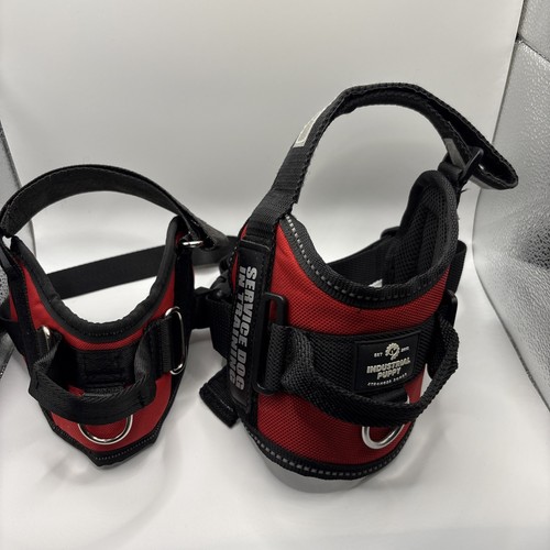 2 Service Dog Training Harness Adjustable No Pull Pet Vest with Handle Small