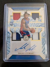 Isaiah Stewart Rookie Cornerstones  Patch Auto /25
