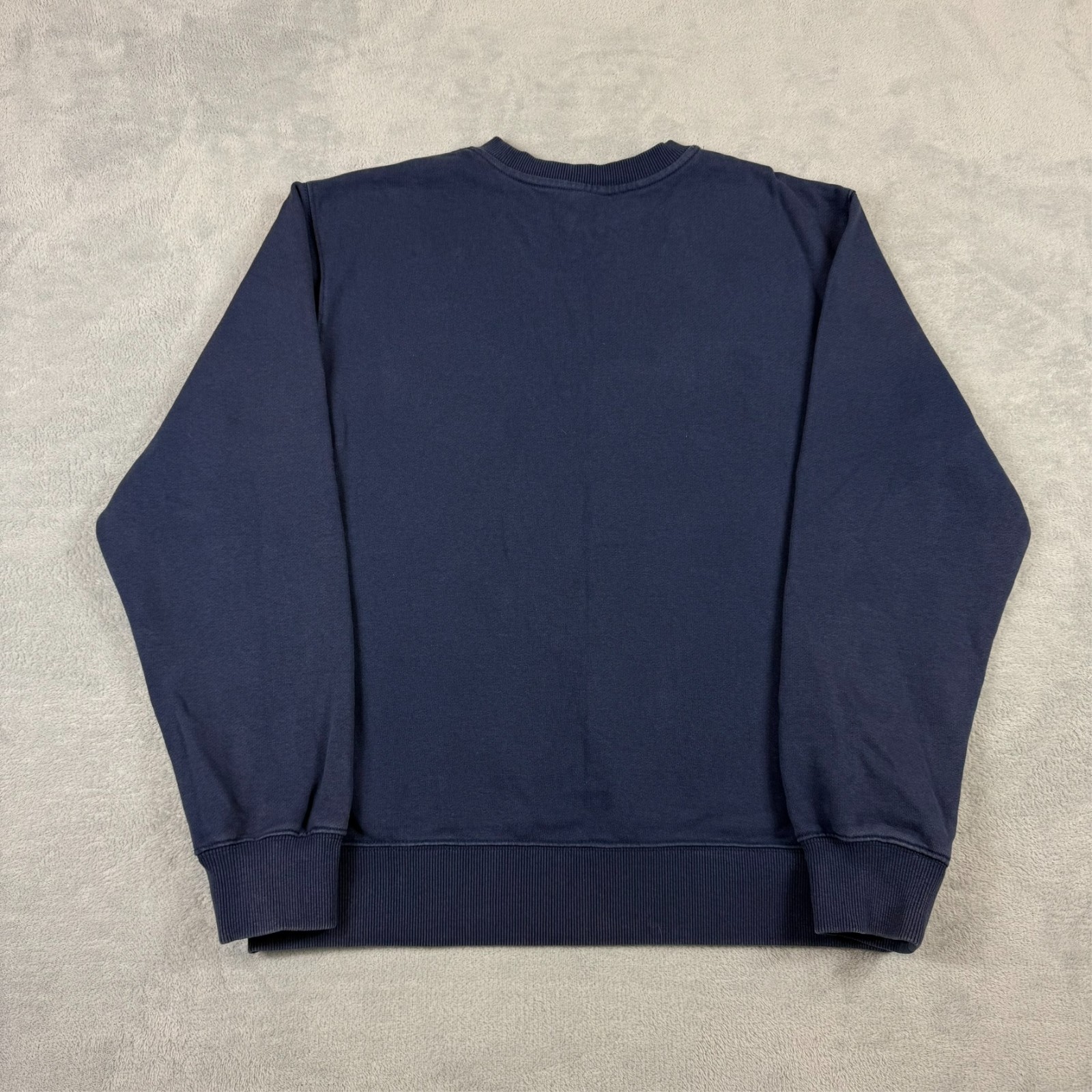 VTG Nike Navy Blue Red Big Swoosh Heavyweight Oversized Sz M Pullover Sweatshirt image 8
