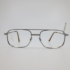OW 92 COL 20 Aviator Eyeglasses Frames Gunmetal Square Double Bridge 53-17-140