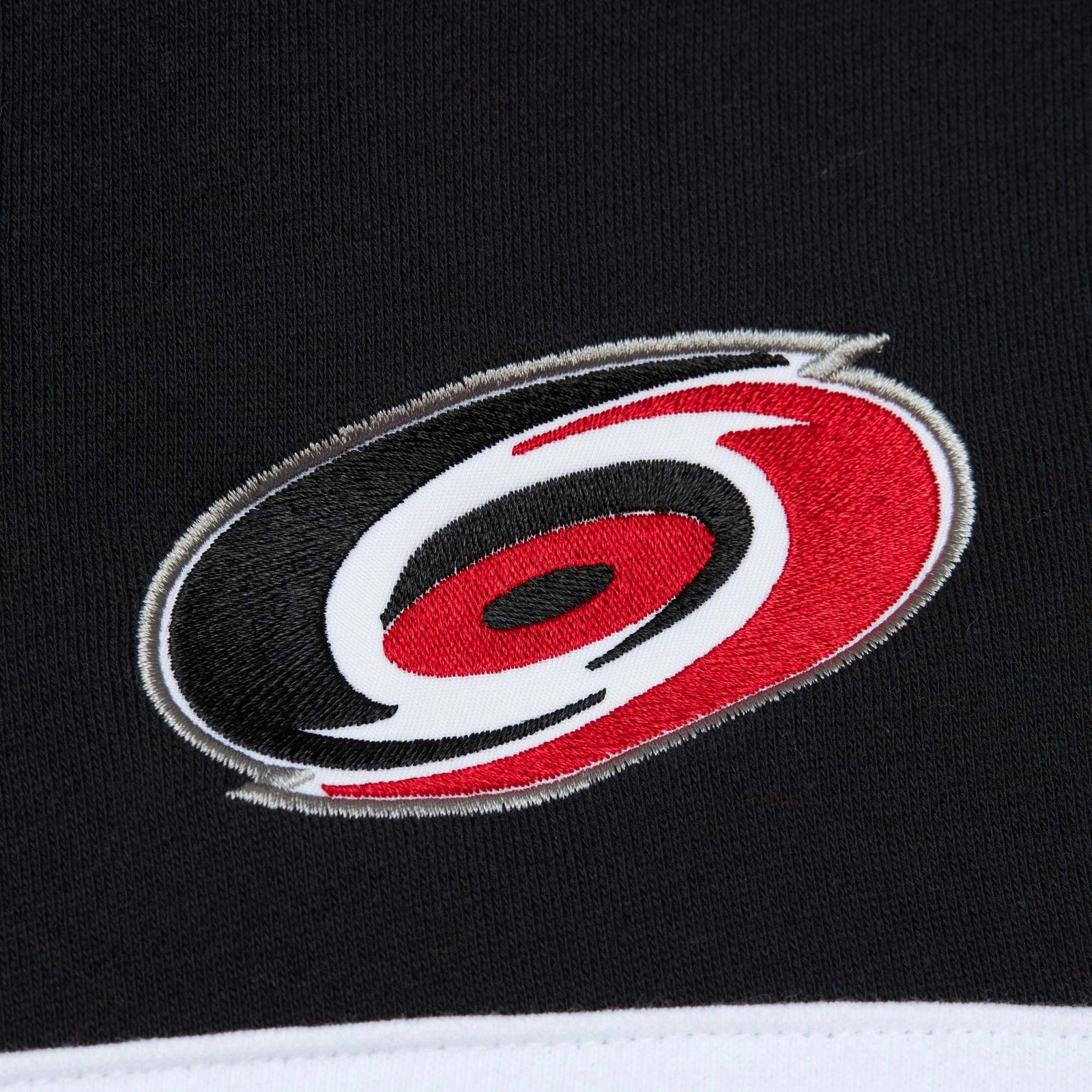 Felpa con cappuccio pullover uomo Mitchell & Ness rosso nero Carolina Hurricanes Head Coach